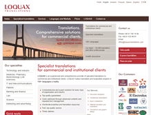 Tablet Screenshot of loquaxtranslations.com